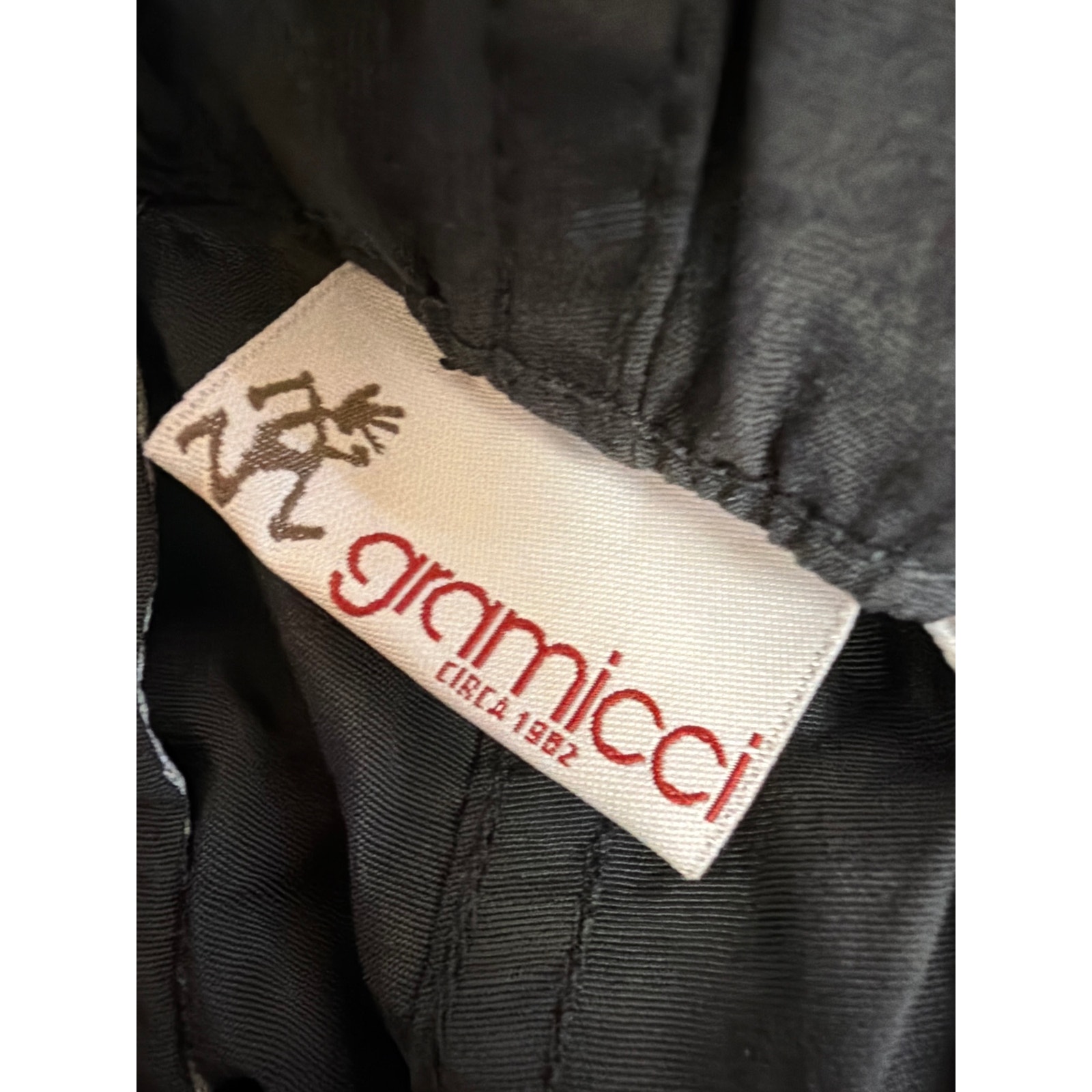 Nwt Gramicci Black Wide Leg Adjustable Waist Nylon Pants Xl — image 7 of 8